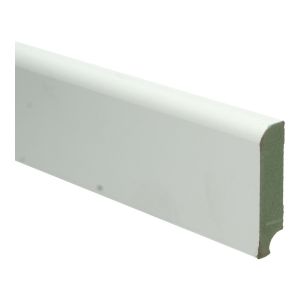 MDF Koloniale plint 18 x 76 mm wit voorgelakt RAL 9010