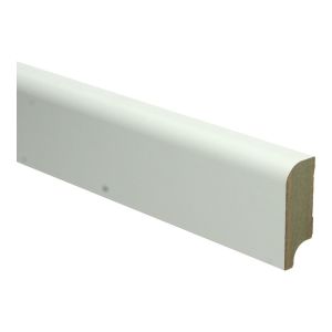 MDF Koloniale plint 22 x 58 mm wit voorgelakt RAL 9010
