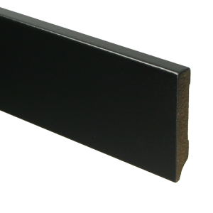 MDF Moderne plint 12 x 70 mm voorgelakt RAL 9005