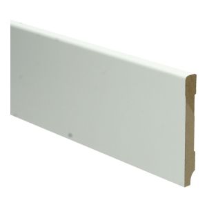 MDF Moderne plint 12 x 90 mm wit voorgelakt RAL 9010