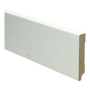 MDF Moderne plint 15 x 90 mm wit voorgelakt RAL 9010