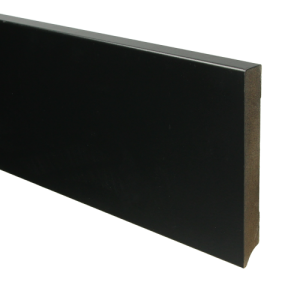 MDF Moderne plint 18 x 150 mm voorgelakt RAL 9005
