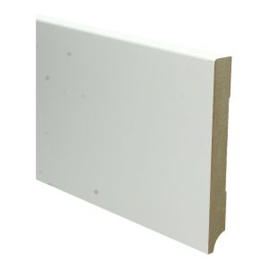 MDF Moderne plint 15 x 150 mm wit voorgelakt RAL 9010