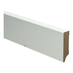 MDF Moderne plint 18 x 70 mm wit voorgelakt RAL 9010