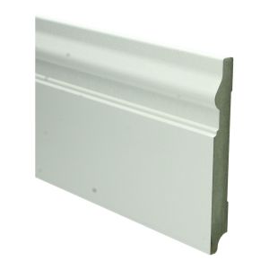 MDF Renaissance plint 15 x 120 mm wit voorgelakt RAL 9010