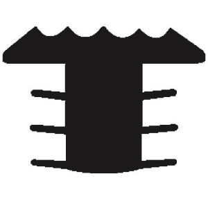 Trap antislipprofiel Zwart (infrezen)