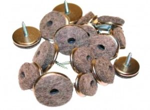 Viltglijder met schroef 20 mm