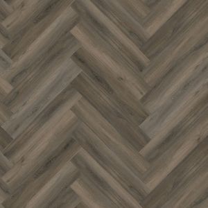Floorlife YUP Paddington Herringbone Dryback Dark Grey