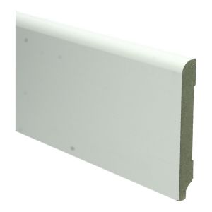 MDF Koloniale plint 15 x 120 mm wit voorgelakt RAL 9010