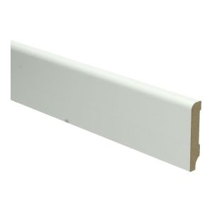MDF Koloniale plint 12 x 60 mm wit voorgelakt RAL 9010