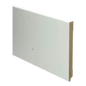 MDF Moderne plint 15 x 190 mm wit voorgelakt RAL 9010